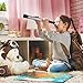 Newverest Scratch Off Map of The USA - for Kids & Adults, Premium Travel Map Poster Fits 24 x 17 inches Frame - with 50 Animal Cards, Scratch Tools, Storage Bag & Gift Tube