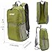 Hiking Daypack - Lightweight Packable Backpack Water Resistant,Small Backpack Handy Foldable Camping Outdoor Backpack Little Bag (Green)