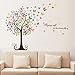 Smartcoco DIY Creative Romantic Butterfly Tree Wall Sticker Removable Wall Decals Kid Room Living Room Bedroom Decors