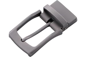 Kastetards Alloy Reversible Belt Buckle Replacement,Alloy Belt Buckle Single Prong Square Replacement,Single Prong Rectangula