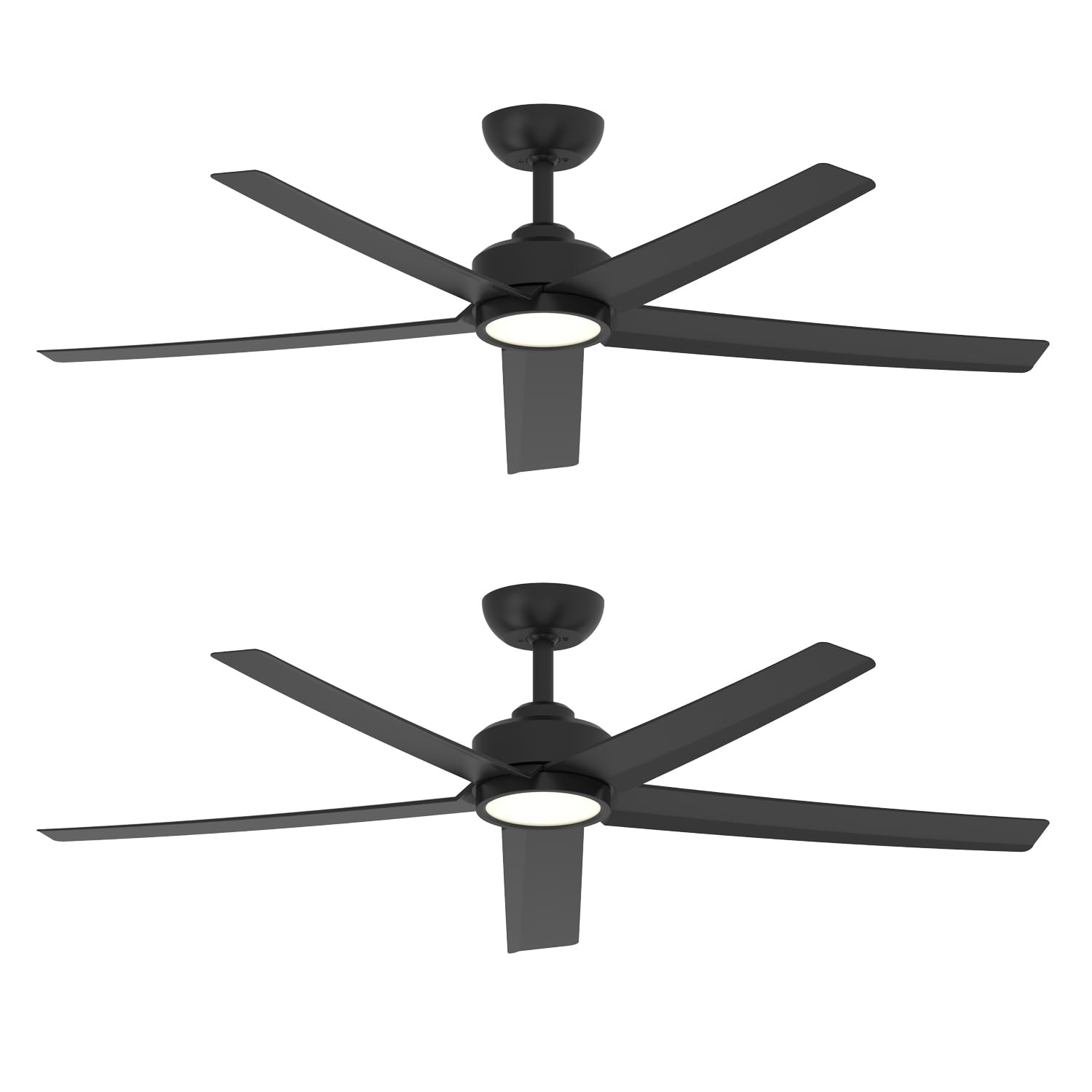 ocioc 52 inch Ceiling Fans with Lights, 2 Pack
