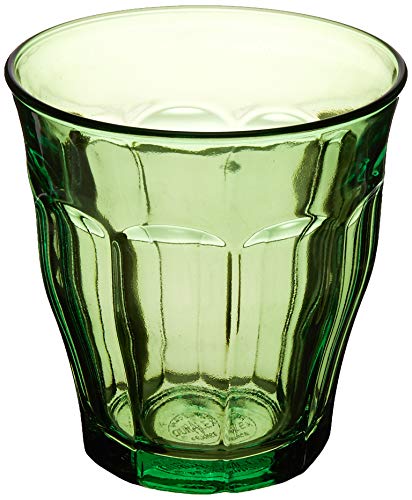 Duralex 1027SR06SC/6 Picardie Glass Tumbler (Set of 6), 8.75 oz, Green