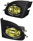 Spec-D Tuning LF-CV023AMOEM-DL For Honda Civic Si Hatchback EP3 Yellow Bumper Diving Fog Lights Pair