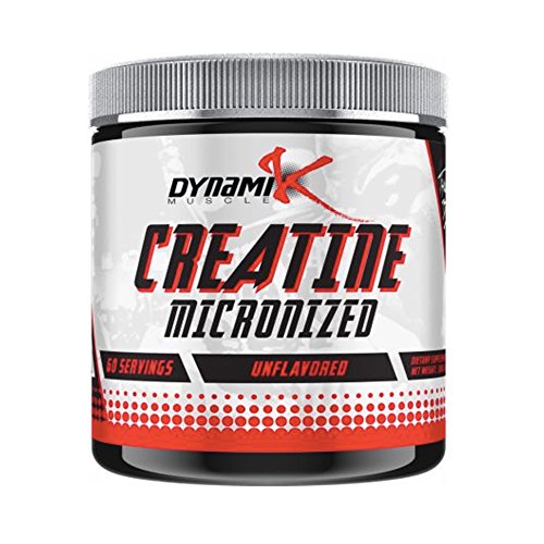 Micronized Creatine | Dynamik Muscle | Creatine | Formulated By Kai Green (Unflavored, 60 Servings)