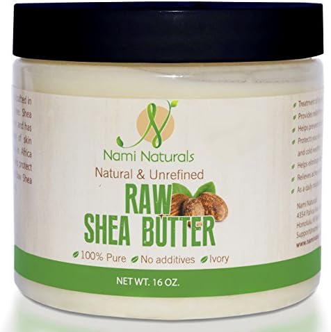 Pure Raw Shea Butter - Great Whipped, As Lotion, &amp; Cream - Use It On Acne, Stretch Marks, Eczema, &amp; Psoriasis - Moisturizer For Dry Hair - Safe On Sensitive Skin (16 oz jar)