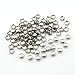 100pcs 10mm Round DIY Metal Studs 4 Prongs Spots Nailheads Spikes for Bag Shoes Jeans Bracelet Silver