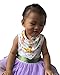 10-pack Baby Girls Bandana Drool Bibs&FREE Baby Washcloth GIFT, Absorbent Cotton Bibs Super-Stylish Anti-Smell Anti-Bacterial Apron Bibs Quick Dry Avoids Drool Rash with Nickel-Free Snaps