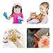 PikoFun 100 Pcs Latex-Free Disposable Gloves 4-12 Yrs for Kids Children Hand Protection Sterile plastic Gloves Disposable Polyethylene Work Gloves for Cooking,Cleaning,Food Handling