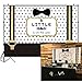 Funnytree 7X5ft Black and Gold Little Man Baby Shower Backdrop Boy Bow Tie Gentleman Party Background Mustache Polka Dots Photography Photo Booth Cake Table Banner