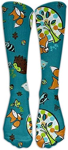 Fox Forest Women's Compression Socks Novelty Athletic Socks Crew Socks Unisex High Stockings