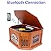 8-in-1 Boytone BT-25WB Natural Wood Classic Turntable Stereo System, Vinyl Record Player, AM/FM, CD Player, Cassette Player, USB, SD Slot. 2 Built-in Speakers, Remote Control, MP3 Playerthumb 1