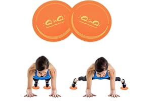 iQinQi Exercise Core Sliders for Working Out, Dual Sided Sliding Discs Use on Hardwood Floors, Workout Glider Discs Abdominal