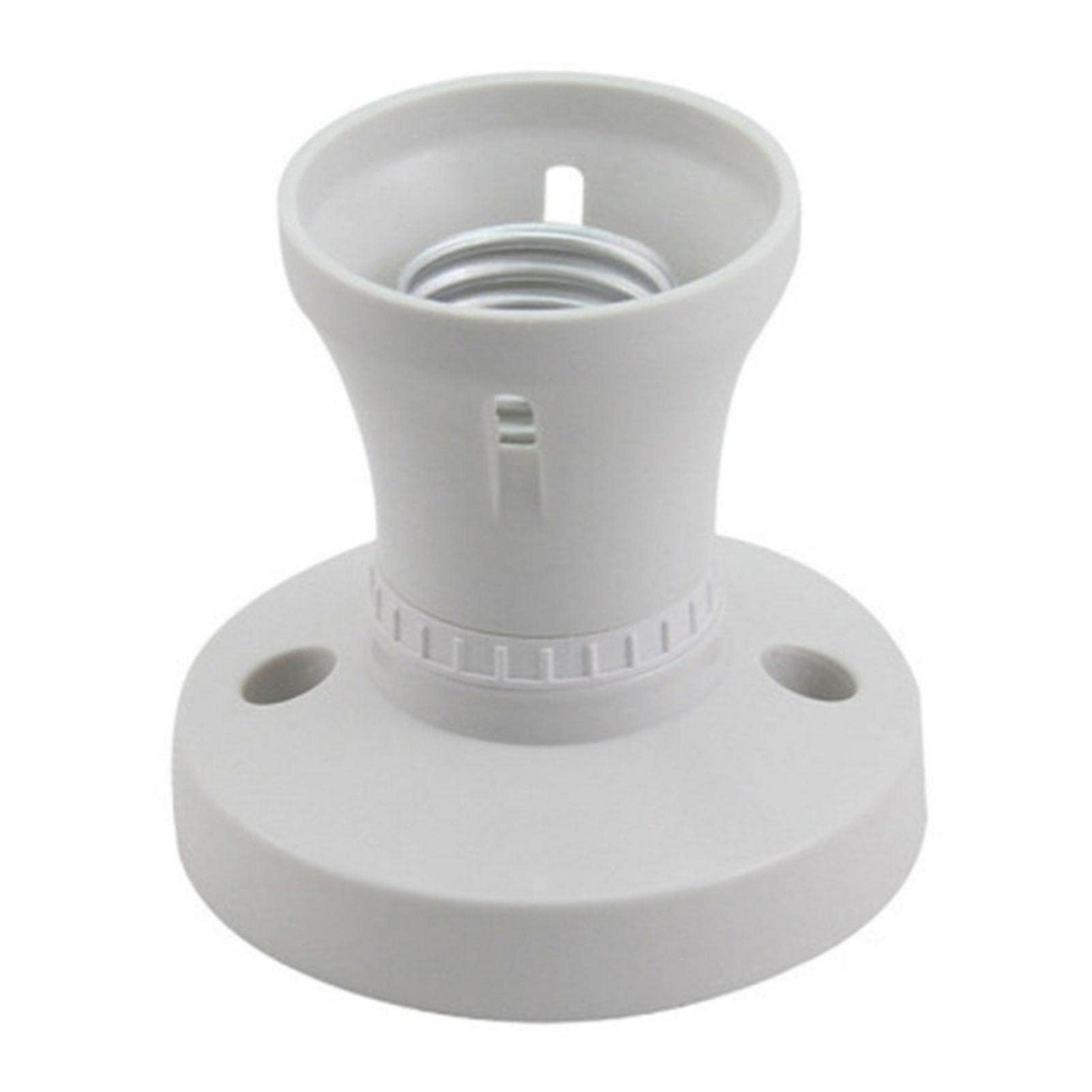 E27 Light Bulb Holder,Screw Light Bulb Socket Holder,E27 Lamp Base Socket Converter,Wall Adapter Converter Socket E27 Lamp Holder,for Ceiling Pendant E27 Edison Screw Fitting(Straight Socket)