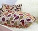 CaliTime Cushion Cover Throw Pillow Case Shell for Couch Sofa Home Decoration Luxury Chenille Cute Leaves Both Sides 18 X 18 Inches Ecru Purple