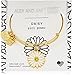 Alex and Ani Daisy Shiny Gold Bangle Bracelet