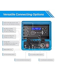 Parlante PA portátil Tunes2go KoolMAX con Bluetooth gris