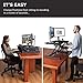 G-PACK PRO - Desktop Standing Desk Converter | Sit-to-Stand Work Desk Riser | Adjustable from 5.7” to 19.7” | Fits Dual Monitor -Removable Keyboard Tray | Ergonomically