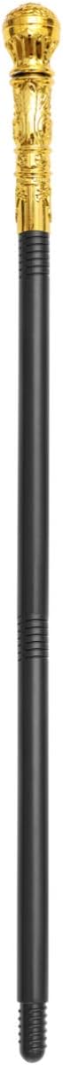Halloween Cosplay Walking Cane, 3-Section Plastic Walking Stick with Golden Knob