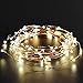 Oak Leaf Solar Powered String Light,19.6 ft 120 LED Starry String Lights,Outdoor Indoor Waterproof Copper Wire Decoration Lights For Garden,Yard,Home,Landscape,Warm White
