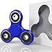 Fidget Spinner Ceramic Bearing - 2 minute spin! - Prime Shipping! Blue Spinner w/ Black - Quieter & Longer Lasting than Other Hand Toy Tri Figit Spinners, Stress Reducer Figets Finger Toys