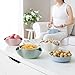 Astra Gourmet Double Dish Nut Pistachio Pedestal Snack Dish Olive Nut Server Serving Bowl, Blue