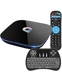 BOMIX  Q BOX I8 Android 6.0 TV Box Am Logic S905 Quad Core 2GB DDR3 16GB EMMC Flash, 2.4G/5G Dual Wi-Fi 1000M LAN Ethernet Bluetooth 4.0 3D 4K2K Smart Mini PC Set Top Box with Wireless Keyboard