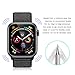 TAURI [6-Pack] Screen Protector for Apple Watch 44mm/42mm (Series 5/4/3/2/1 Compatible), Max Coverage Anti-Bubble HD Flexible Film