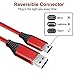 USB Type C Cable, ZYTX USB A 3.0 to USB C Cable Fast Charger Nylon Braided Cord for Samsung Galaxy note 8 S8 plus S9,Moto Z Z2,LG V30 V20 G5 G6,Google Pixel 2 XL,OnePlus 5 3T 2 and More(2 Pack-Red)