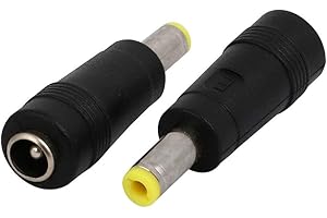 uxcell DC Power Converter 5.5x2.5mm Male to 5.5x2.1mm Female Jack Adapter Barrel Connector 2pcs