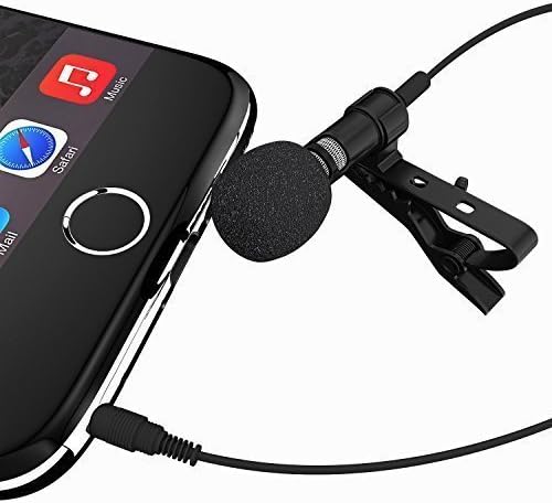 Miracle Sound 4-Pack Deluxe Lavalier Lapel Clip-on Omnidirectional Condenser Microphone for Apple iPhone, Ipad, iPod Touch, Samsung Android