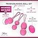 Kegel Balls for Women - Ben Wa Weight Balls for Exercise- 2-in-1 Pelvic Exercise Ball- Bladder Control & Pelvic Floor Strengthening Device -100% Silicone (New) (Pink)