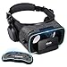 3D VR Headset With Remote Controller for 3D Movies & VR Games, Skin-Friendly Lightweight Comfortable Virtual Reality Headset with Stereo Headphone, Fit for 4.7