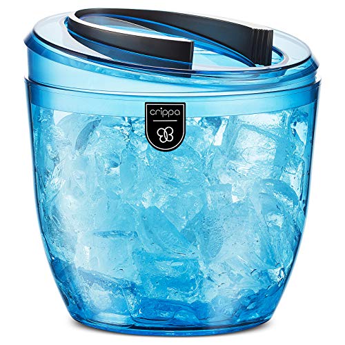 Crippa Small Ice Bucket 2Quarts Premium Ice Bucket With Lid & Tongs