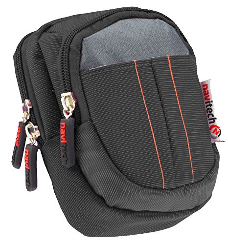 Navitech Black Protective Portable Handheld Binocular Case and Travel Bag for The Leica Ultravid 8 x 20 BR (with Belt and Shoulder Strap)