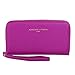 Adrienne Vittadini Charging Wristlet Wallet: Smartphone Zip Wallet Case with Phone Battery Charger Power Bank for Women and Girls - Fuschia Pebble
