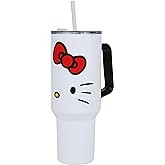 Bioworld Hello Kitty 40 Oz. Stainless Steel Tumbler With Leak-Proof Lid