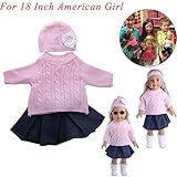 Wensltd Accessory Sweater Toys Doll Clothes Wardrobe for 18 Inch American Girl Doll (Pink)