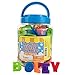 Boley 120 Piece Toddler Bucket of Magnetic Letters and Numbers - Magnetic Play Letters, Numbers and Symbols in A Clear Transportable Bucket - Great Educational Toy for Kids, Children, and Toddlers!