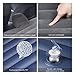 Car Inflatable Mattress Car Bed Mobile Cushion Camping Air Bed with Motor Pump, Two Pillows for Travel and Sleep Rest, Black