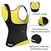 Junlan Neoprene Waist Trainer Vest for Women Corset Workout Body Shaper Cincher Sauna Sweat Tank Top Workout Girdle (M, Black Sauna Top)