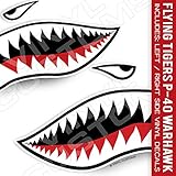 Flying Tigers Decals Shark Teeth Stickers (20