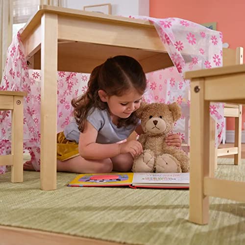 KidKraft Wooden Farmhouse Table & 4 Chairs Set, Children's Furniture