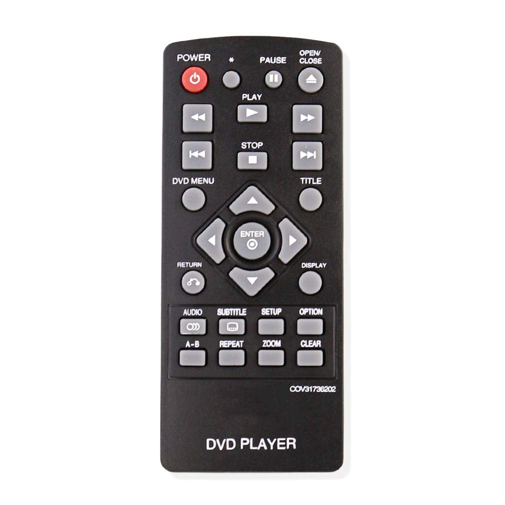 VINABTY COV31736202 Remote Control Replacement fit for LG DVD Player DP132 DP132NU
