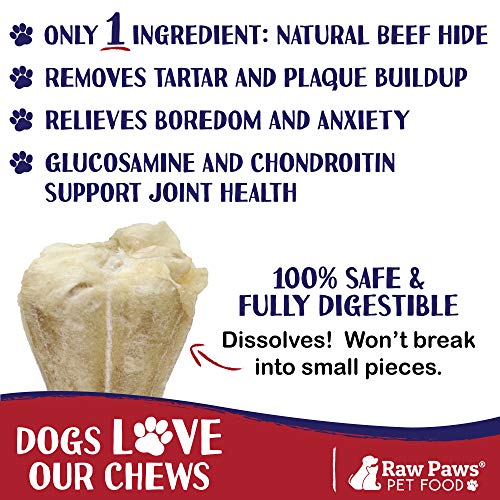 Raw Paws Pet Premium 10-inch Compressed Rawhide Bones for Dogs, 2-Count - Packed in USA - Long Lasti - //medicalbooks.filipinodoctors.org