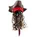 Disney Jack Sparrow Pirate Hat and Wig for Kids Pirates of The Caribbean: Dead Men Tell No Tales Brown