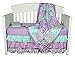 The Peanut Shell Purple Baby Bedding, Zoe 4-in-1 Bedding Set