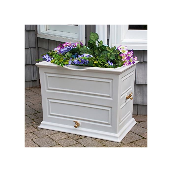 Good Ideas Savannah Elevated Garden Rain Saver Planter irrigation