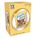 Famous Amos, Bite-Size Cookies, Chocolate Chip, Grab 'N' Go, 14.4oz Box (12 Pack)