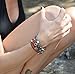 Heart & Hamsa Multi Charms Double Wrapping Handmade Bracelet in Red for Love and Happiness