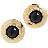 Jennifer Behr Women's Alva Earrings, Onyx, Black, Gold, One Size